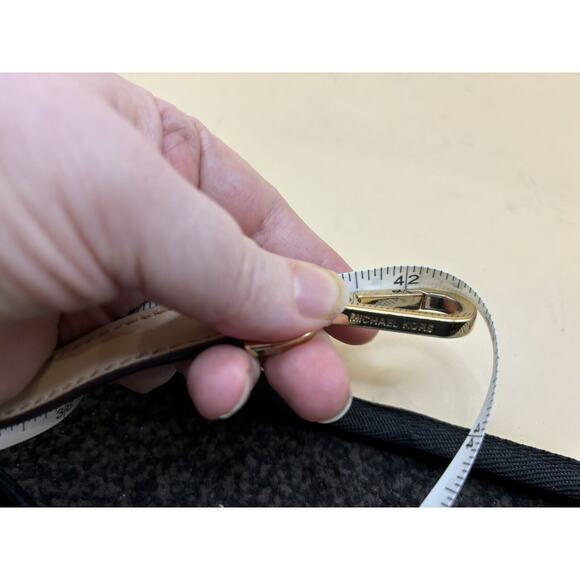 Michael Kors Tan Leather Replacement Adjustable Strap Signature Hardware - Picture 5 of 7